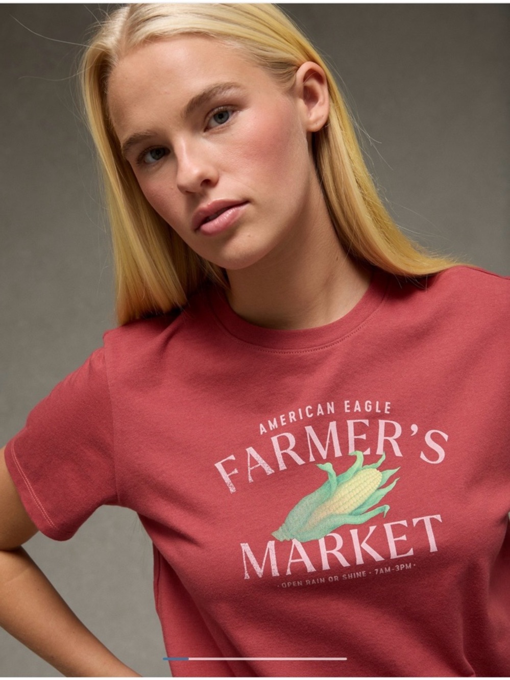 AE Farmers Market Graphic Tee 100% Cotton Everyday T-Shirt 
Size large